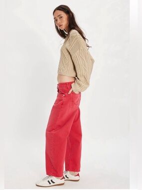 Free People We The Free Deep Trance Dropped Boyfriend Jeans NWOT